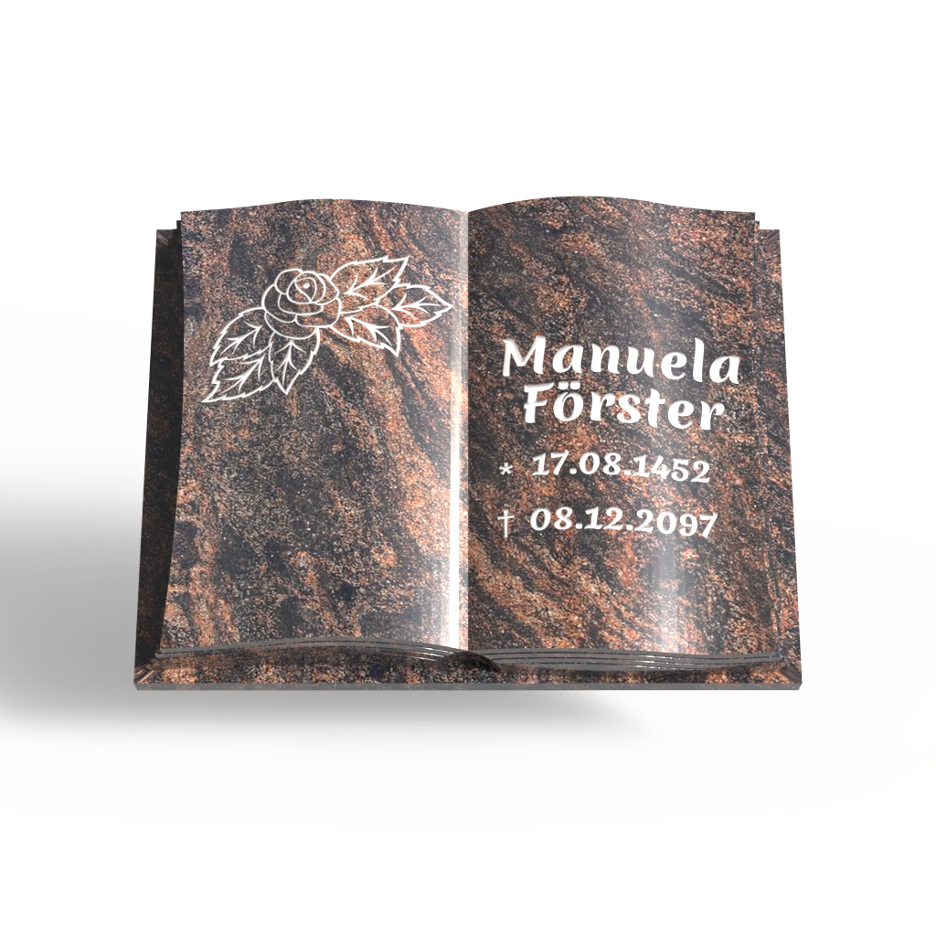Grabstein Buch klassisch | Veida