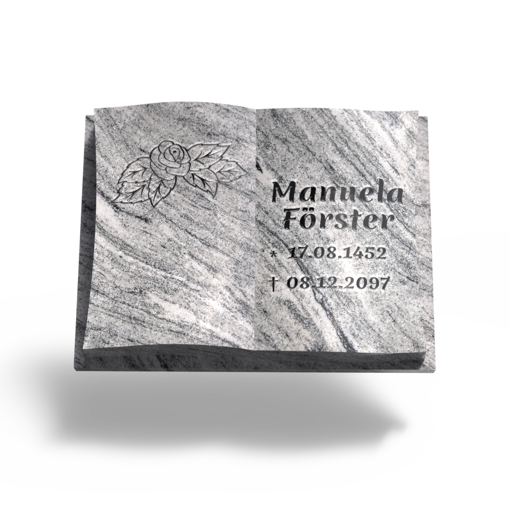 Grabstein Buch modern | Connos