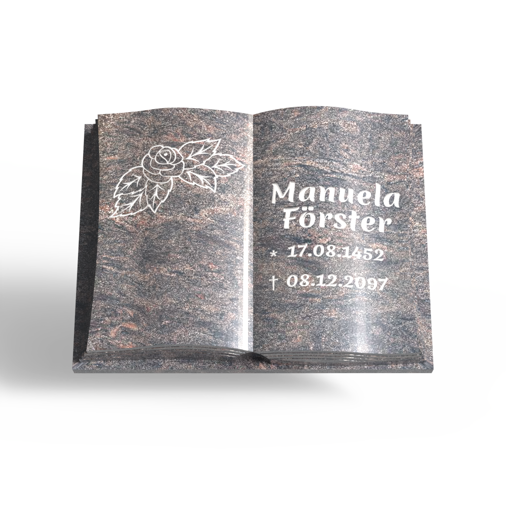 Grabstein Buch klassisch 40 x 30 x 8 cm