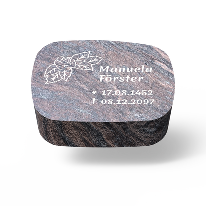 Zeitlos elegante Grabplatte 30 x 20 x 12 cm