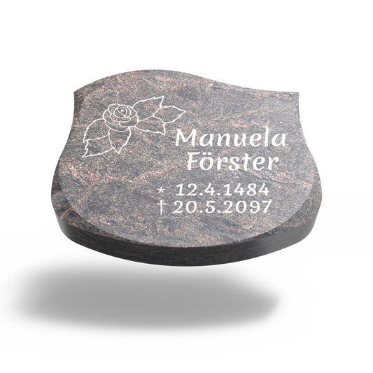 Grabplatte mit Charakter 40 x 30 x 6 cm