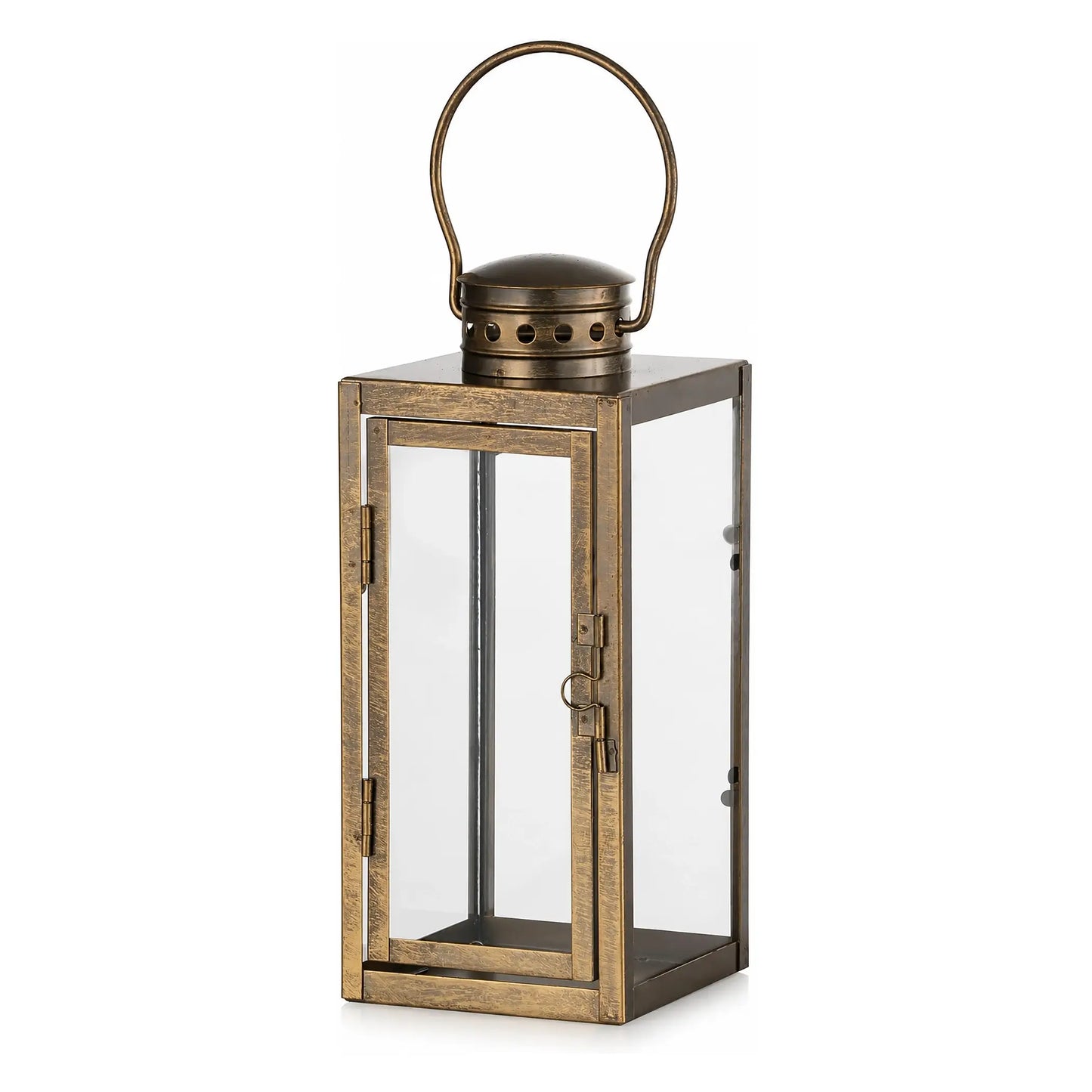 Grablaterne Antik-Gold aus Metall und Glas – 24 cm
