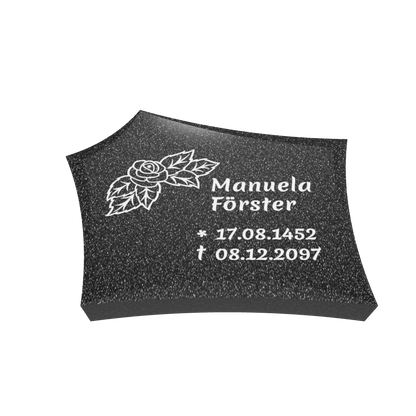 Grabplatte mit Ecken und Kanten 40 x 30 x 6 cm