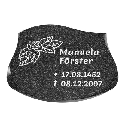 Grabplatte mit Charakter 40 x 30 x 6 cm